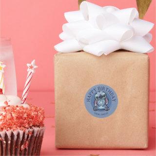 Lilo & Stich | Stitch Sketch | Happy Birthday Classic Round Sticker