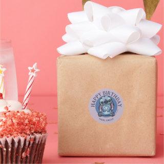 Lilo & Stich | Stitch Sketch | Happy Birthday Classic Round Sticker