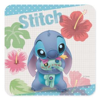 Lilo & Stitch | Stitch & Scrump Square Sticker