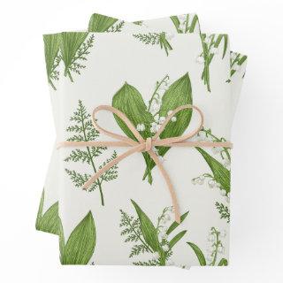 Lily of the Valley Flowers and Leaves Botanical   Sheets