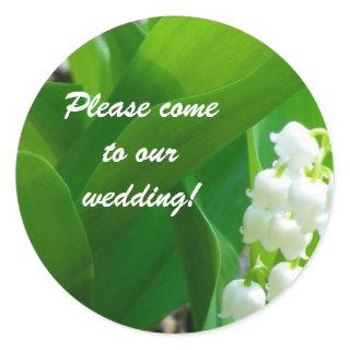 Lily of the Valley Wedding Stickers