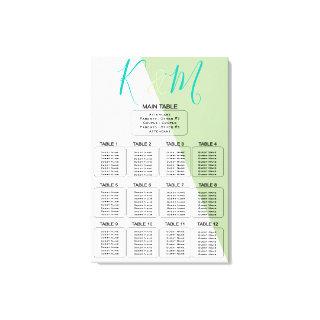Lime Geometric Magnificent Minimalist Wedding Canvas Print