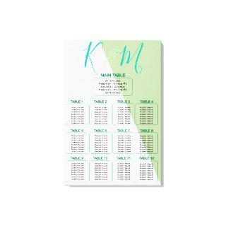 Lime Geometric Magnificent Minimalist Wedding Canvas Print