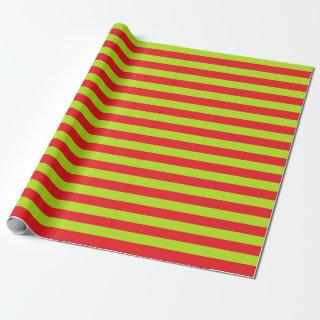 Lime Green and Red Stripes