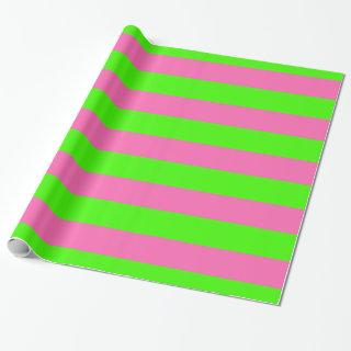 Lime Green Hot Pink #2 XL Preppy Stripe 1X