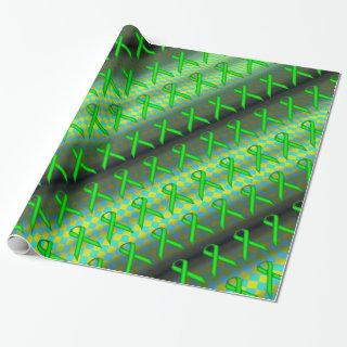 Lime Green Std Ribbon Pattern by Kenneth Yoncich