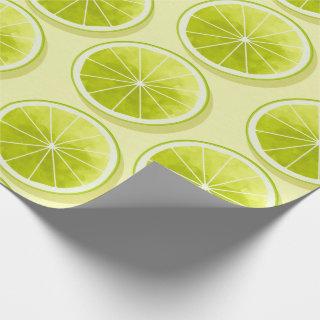 Lime Slices on Light Yellow