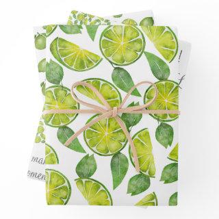 Lime . Custom paper. Gift wrap