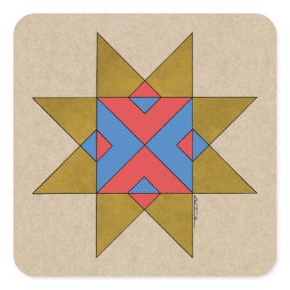 Lincolnshire Auseklis Witch Mark Square Sticker
