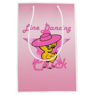 Line Dancing Chick #8 Medium Gift Bag