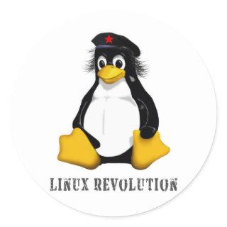 Linux Revolution Classic Round Sticker