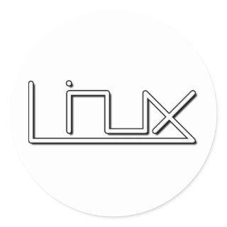 Linux (smooth) classic round sticker