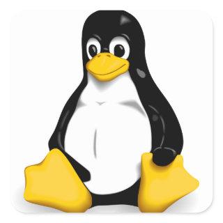 Linux Tux Products Square Sticker