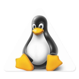 Linux Tux the Penguin Triangle Sticker