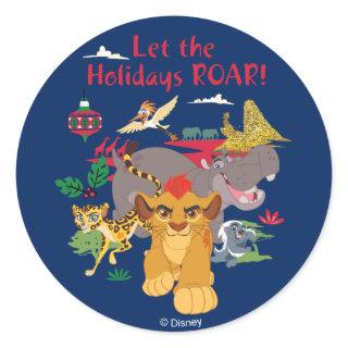 Lion Guard | Let The Holidays Roar Classic Round Sticker