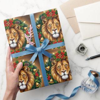 Lion Head with Wreath