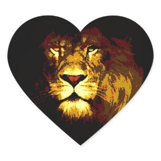 Lion Heart Sticker