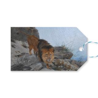Lion in the Mountains (by Richard Friese) Gift Tags
