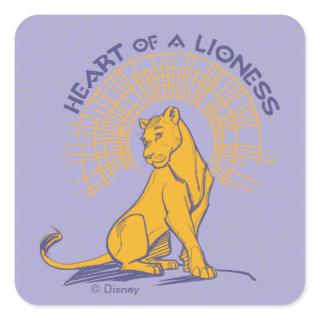 Lion King | Nala "Heart of A Lioness" Square Sticker