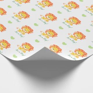 Lion  (Green Orange Personalized)