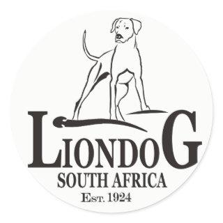 Liondog / Rhodesian Ridgeback Classic Round Sticker