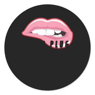 Lip Plug Dermal Filler Aesthetic Nurse Injector Classic Round Sticker