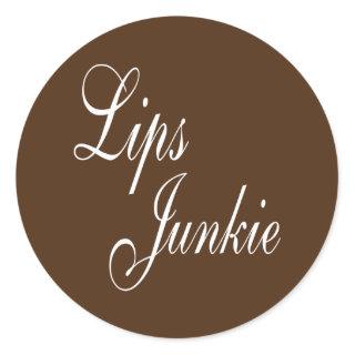 Lips Junkie Lip Filler Injections Nurse Injector  Classic Round Sticker