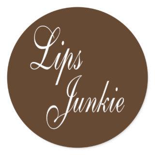 Lips Junkie Lip Filler Injections Nurse Injector  Classic Round Sticker