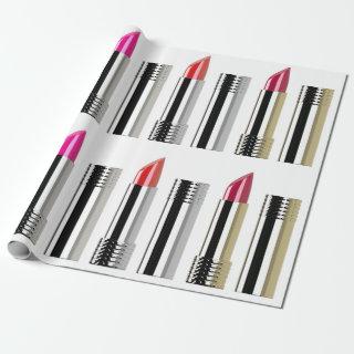 Lipstick beauty makeup cosmetic silver pink red