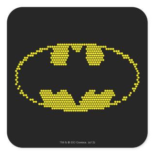 Lite-Brite Bat Emblem Square Sticker