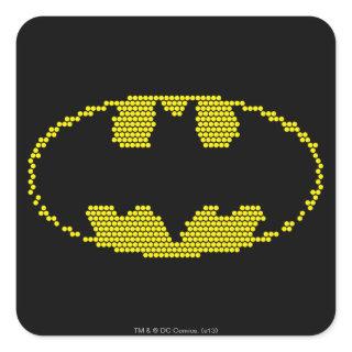 Lite-Brite Bat Emblem Square Sticker