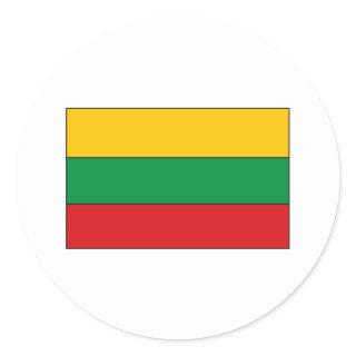 Lithuanian Flag T-shirts and Gifts Classic Round Sticker
