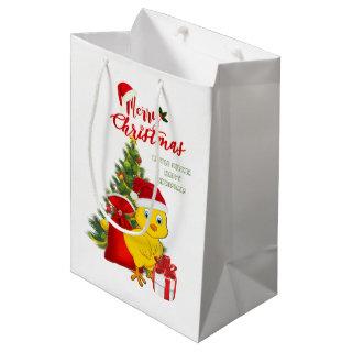 Little Baby Chicken Christmas Medium Gift Bag