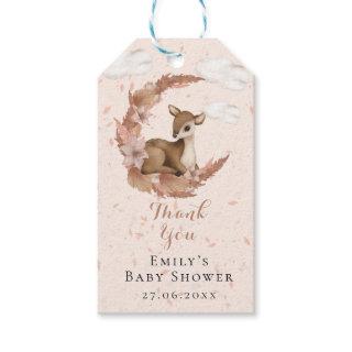Little Bambi with Flowers Crescent Moon & Clouds Gift Tags