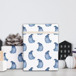 Little Boo Blue Ghosts Halloween Baby Shower
