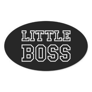 LITTLE BOSS OVAL STICKER