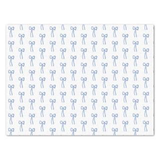Little Bow Blue Gift Wrap Tissue Paper