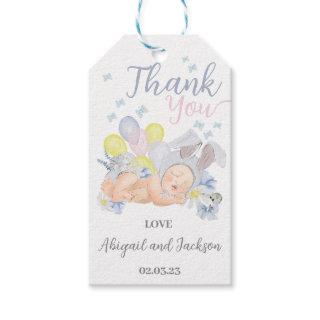 Little bunny is on the way favor tag. gift tags