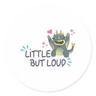 Little but loud classic round sticker