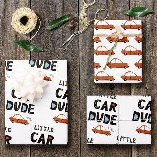 Little Car Dude First Name Boy Birthday  Sheets