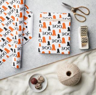 Little Cute Ghost Orange Black White