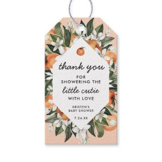 Little Cutie Baby Shower Thank You Gift Tags