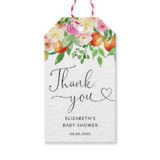 Little Cutie baby shower Thank You gift tags