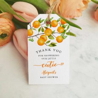 Little Cutie Baby Shower Thank You  Gift Tags
