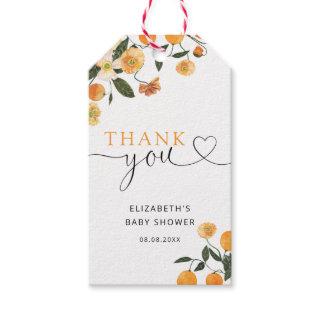 Little Cutie baby shower Thank You gift tags