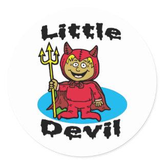 Little Devil Classic Round Sticker