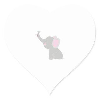 Little Elephant Heart Sticker