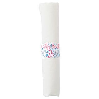 Little Firecracker 4th of July 1st Birthday Party Napkin Bands