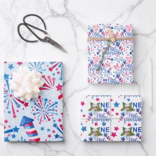 Little Firecracker 4th of July First Birthday  Sheets