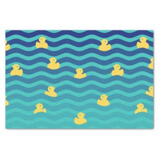 Little Floating Yellow Ducks Tissue Paper